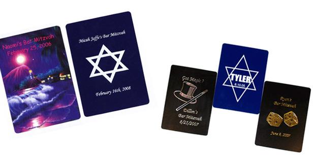 custom playing cards bar mitzvah